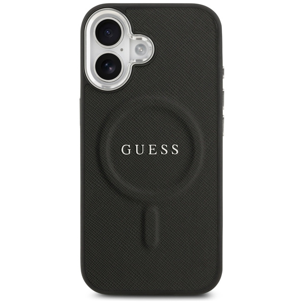 Etui Guess Classic Logo MagSafe do       iPhone 17 czarny