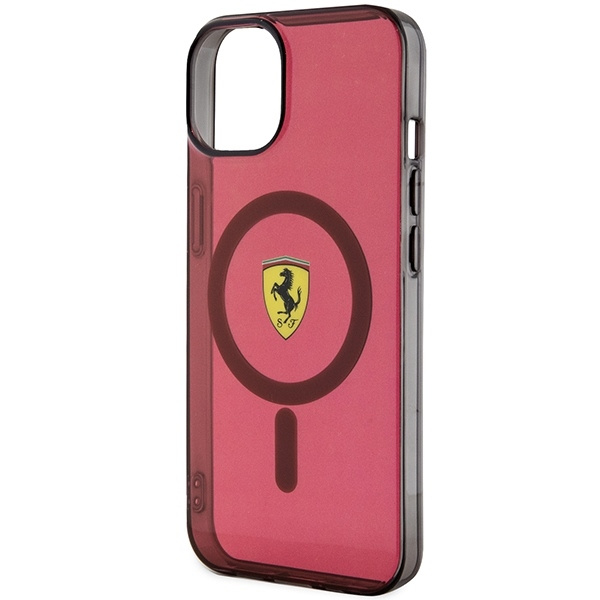 Etui Ferrari Translucent MagSafe na iPhone 14 - czerwone
