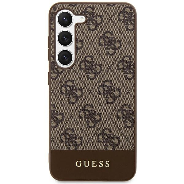 GUESS GUHCS24MG4GLBR S24+ S926 BRĄZOWY/BROWN HARDCASE 4G STRIPE COLLECTION