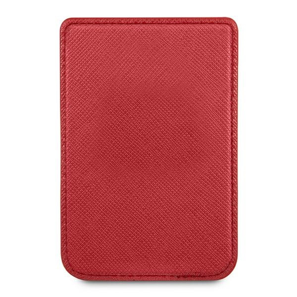 Guess Wallet Card Slot GUWMSSASLREMagSafe Saffiano czerwony/red