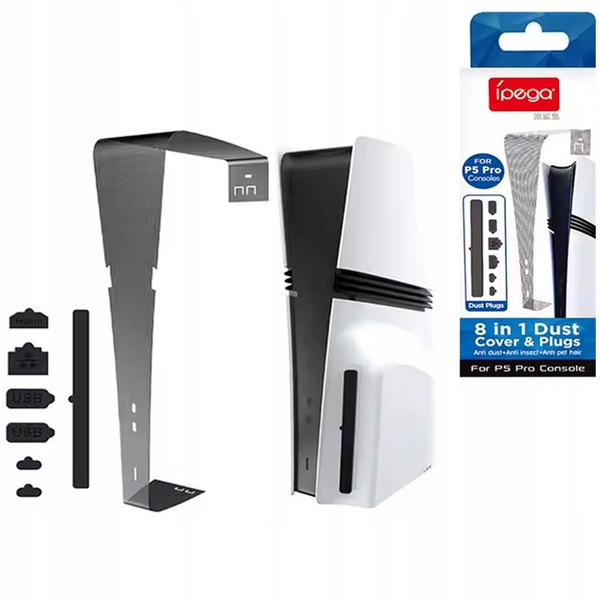 iPega P5R001 ZATYCZKI zaślepki antykurzowe do PS5 Pro + siateczka antykurz