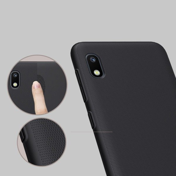 NILLKIN FROSTED SHIELD WZMOCNIONE ETUI + PODSTAWKA LG G8 THINQ CZARNY