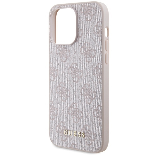 GUESS GUHCP15XG4GFPI IPHONE 15 PRO MAX 6.7 "PINK/PINK HARD CASE 4G METAL GOLD LOGO