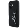 Etui Karl Lagerfeld HC Grained PU         Cardslot Metal Signature do iPhone 16 czarny