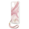 Guess GUHCP12MKSMAPI iPhone 12/12 Pro6,1" różowy/pink hardcase Marble Collection