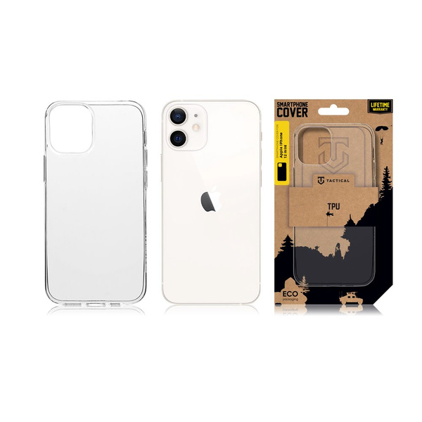 Tactical TPU Cover for Apple iPhone 12 mini Transparent