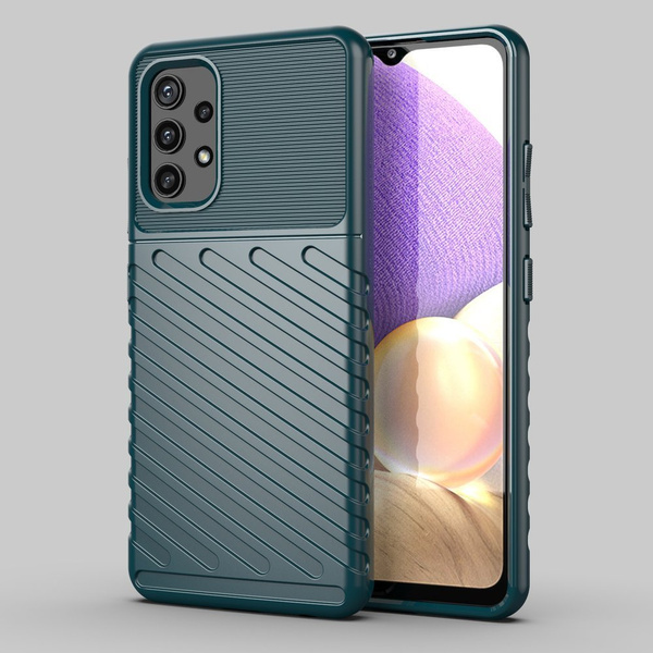 THUNDER CASE FLEXIBLE TOUGH RUGGED COVER TPU CASE FOR SAMSUNG GALAXY A72 4G GREEN
