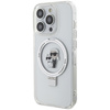 Karl Lagerfeld KLHMP14LHMRSKCH iPhone 14 Pro 6.1" white/white hardcase Ring Stand Karl&amp;Choupette MagSafe