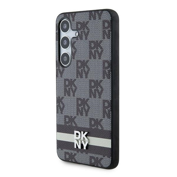 DKNY DKHCS24SPCPTSSK S24 S921czarny/black hardcase Leather Checkered Mono Pattern & Printed Stripes