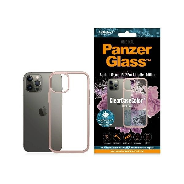 PanzerGlass ClearCase iPhone 12/12 Pro Rose Gold AB