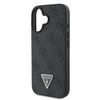 Guess GUHCP16SP4TDPK iPhone 16 6.1" czarny/black hardcase Leather 4G Triangle Strass