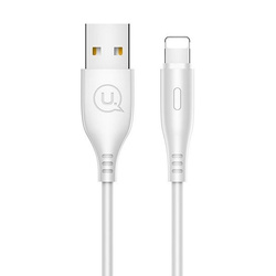 USAMS KABEL U18 LIGHTNING 2A FAST CHARGE 1M BIAŁY /WHITE SJ266USB02 (US-SJ266)