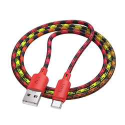 Kabel USB A do USB C Hoco 3A 1 m X116 gradient czerwony