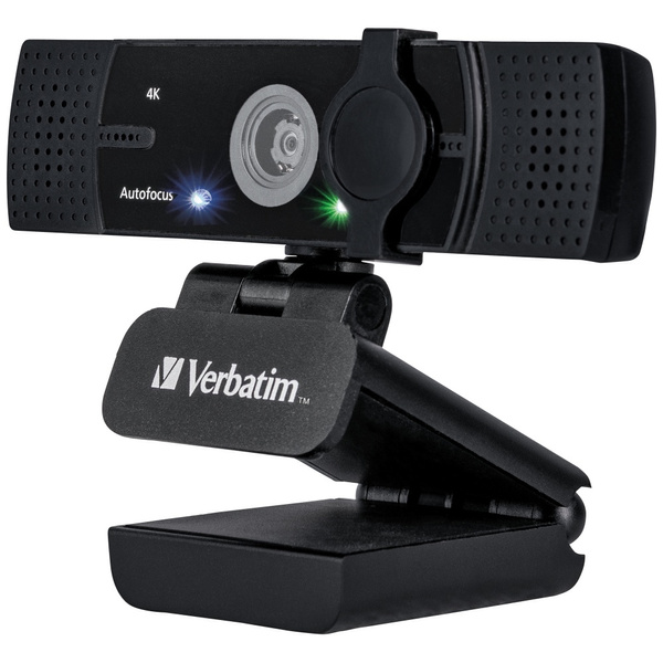 Verbatim Kamera internetowa z mikrofonemFull HD 1080p AWC-03 czarny/black 49580