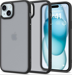 Etui Spigen Ultra Hybrid na iPhone 15 - przezroczysto-czarne