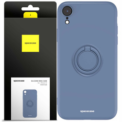 Spacecase Etui Silicone Ring iPhone Xr blue