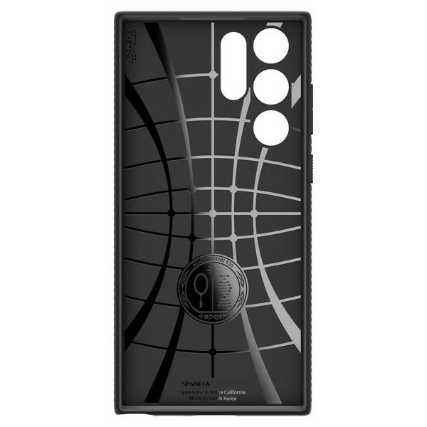 Etui Spigen Liquid Air na Samsung Galaxy S22 Ultra - czarny mat