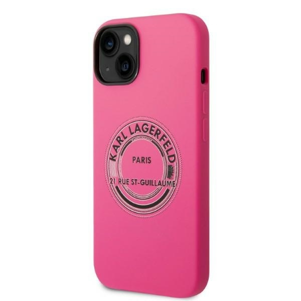 KARL LAGERFELD KLHCP14MSRSRSGRCF IPHONE 14 PLUS / 15 PLUS 6.7 "HARDCASE PINK / PINK SILICONE RSG