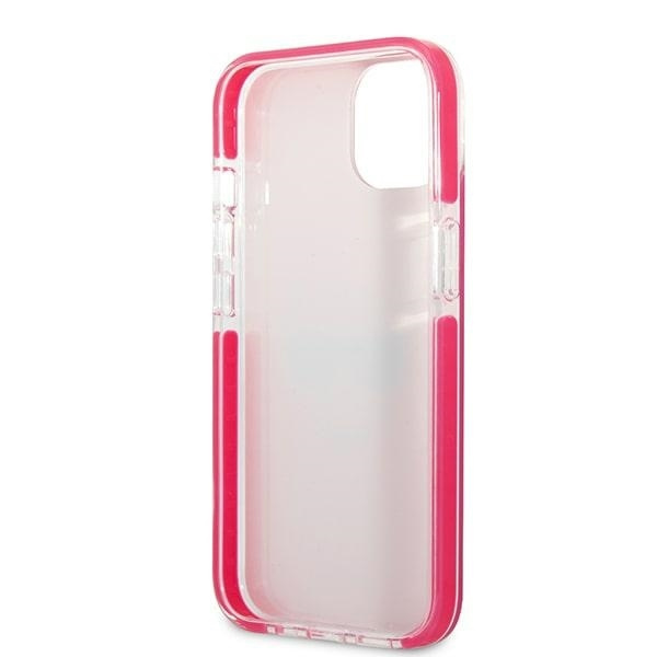 Etui Karl Lagerfeld Choupette Head na iPhone 13 - fuksjowy