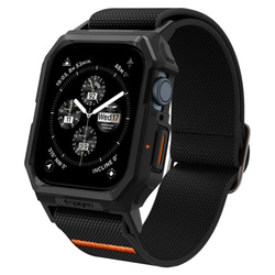 Etui z paskiem Spigen Lite Fit Pro na Apple Watch 4 / 5 / 6 / 7 / 8 / 9 / SE (44 / 45 mm) - czarny mat