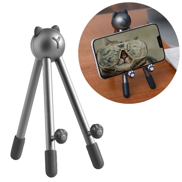 Stoyobe desk stand kitty gray for MOTOROLA One Action