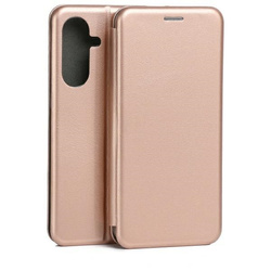 Etui Beline Book Magnetic Samsung A56 5G  różowo-złoty/rosegold