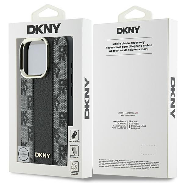 DKNY DKHMP16LPCPVSLK iPhone 16 Pro6.3" czarny/black hardcase Checkered Pattern Magsafe