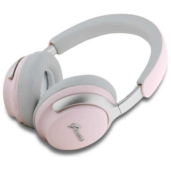 Guess słuchawki nauszne Bluetooth        ANC/ENC GUBHC22PSBCSMP różowy/pink DB Metal Script Logo