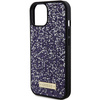 Guess GUHCP15SPFGSBSP iPhone 15 / 14 / 13 6.1" fioletowy/purple hardcase Rhinestone Metal Logo