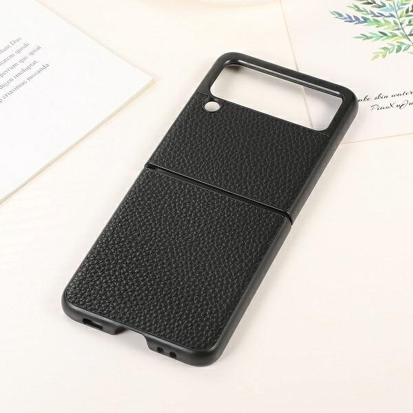 Beline Etui Leather Case Samsung Z Flip 3 czarny/black