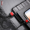 USAMS Kabel pleciony U5 2A lightningczerwony/red 1,2m SJ220IP02 (US-SJ220)