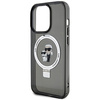 Karl Lagerfeld KLHMP13LHMRSKCK iPhone 13 Pro 6.1" black/black hardcase Ring Stand Karl&amp;Choupette MagSafe