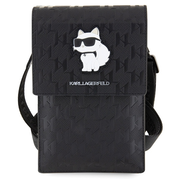 KARL LAGERFELD KLWBSAKHPCK BLACK/BLACK SAFFIO MONOGETTE