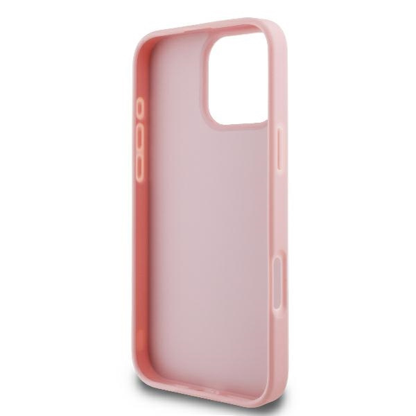 Guess GUHCP16LHG4SGP iPhone 16 Pro 6.3" różowy/pink hardcase Fixed Glitter Big 4G