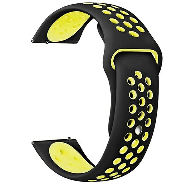 Beline pasek Watch 20mm Sport Silicone czarno-żółty black/yellow box