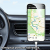 USAMS Uchwyt indukcyjny Magnetic CarWireless Charging 15W do kratki went. szary/grey CD170DZ01 (US-CD170)