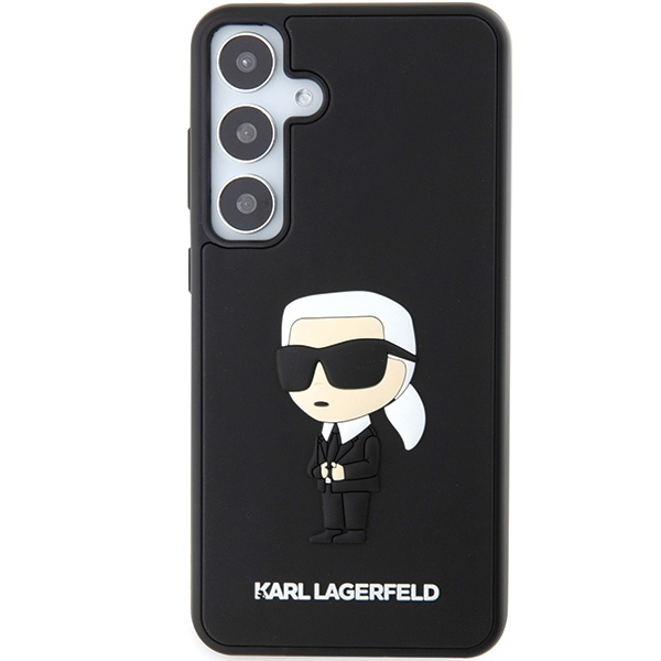 KARL LAGERFELD KLHCS24S3DRKINK S24 S921 CZARNY/BLACK HARDCASE 3D RUBBER IKONIK