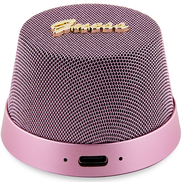 Guess głośnik Bluetooth GUWSC3ALSMPSpeaker Stand różowy/pink Magnetic Script Metal