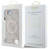 Etui Guess 4G Ring Classic Logo MagSafe  do iPhone 16e różowy