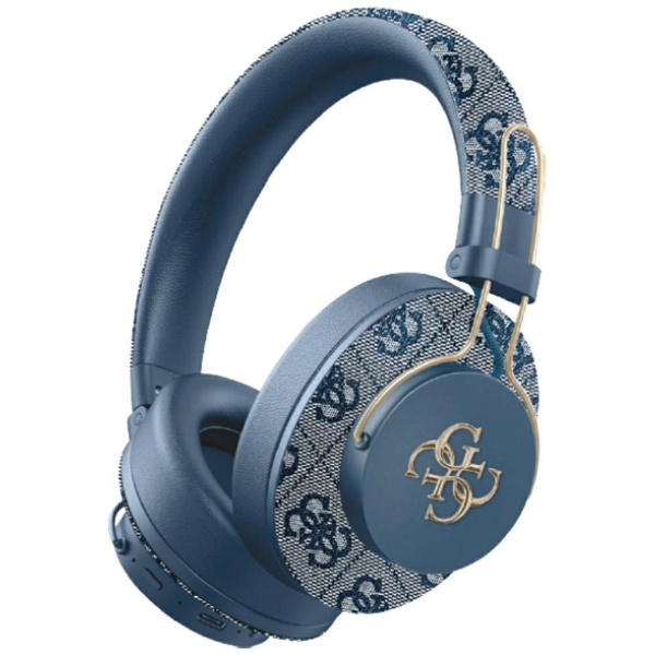 Słuchawki nauszne Guess Bluetooth ENC    Metal 4G Logo niebieski