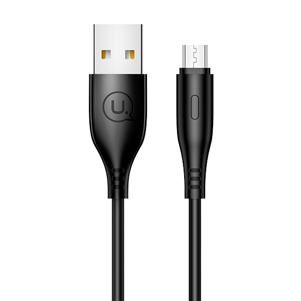 USAMS Kabel U18 microUSB 2A Fast Charge 1m czarny/black SJ268USB01 (US-SJ268)