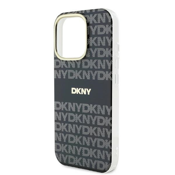 DKNY DKHMP16XHRHSEK iPhone 16 Pro Max6.9" czarny/black hardcase Repeat Texture Pattern With Stripe