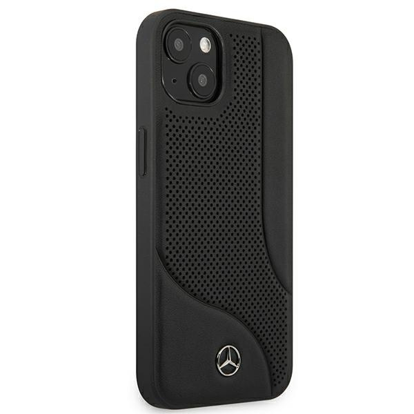 Mercedes MEHCP13MCDOBK iPhone 13 / 14/ 15 6.1" czarny/black hardcase Leather Perforated Area