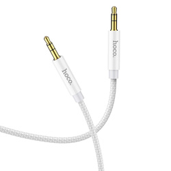 Kabel AUX Jack 3,5 mm do Jack 3,5 mm Hoco 1 m UPA19 srebrny