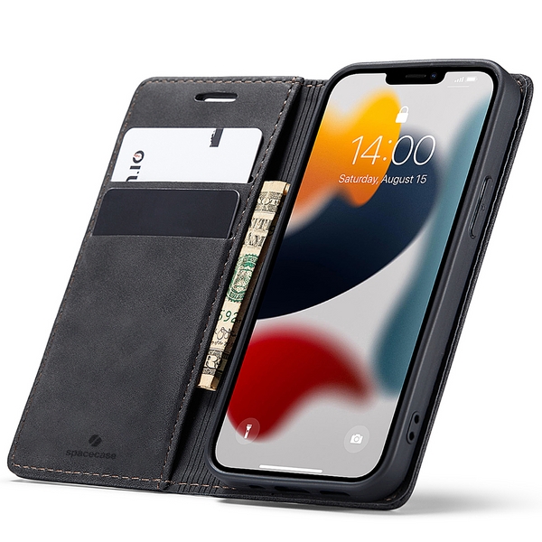Spacecase Etui Wallet iPhone 13 Mini black