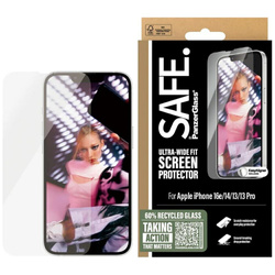 Szkło hartowane SAFE by PanzerGlass Ultra-Wide Fit do iPhone 16e/14/13/13 Pro