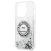 Etui Karl Lagerfeld Liquid Glitter RSG na iPhone 14 Pro Max - srebrne