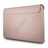 Guess Sleeve GUCS13PUSASPI 13" różowy/pink Saffiano Script