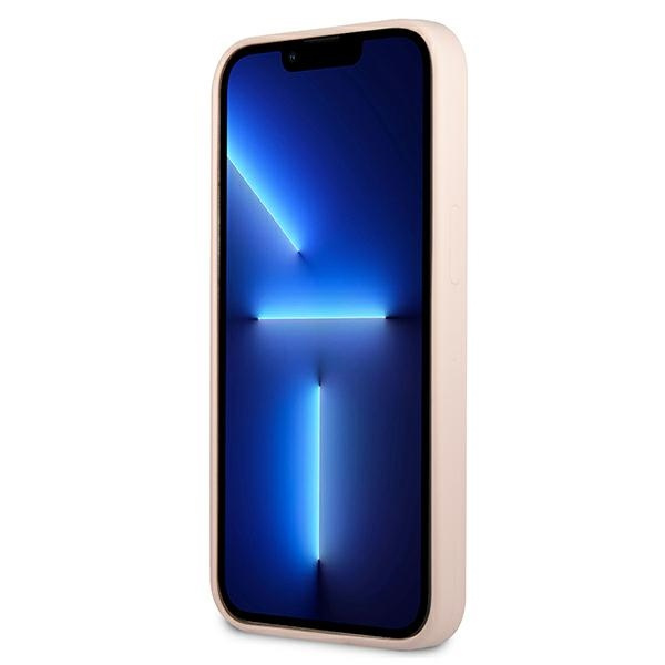 Guess GUHCP13MSLTGP iPhone 13 / 14 / 15 6.1" różowy/pink hardcase Silicone Triangle