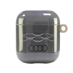 Audi IML Geometric Pattern AirPods 1/2    cover szary/gray AU-IMLAP-A6/D3-GY